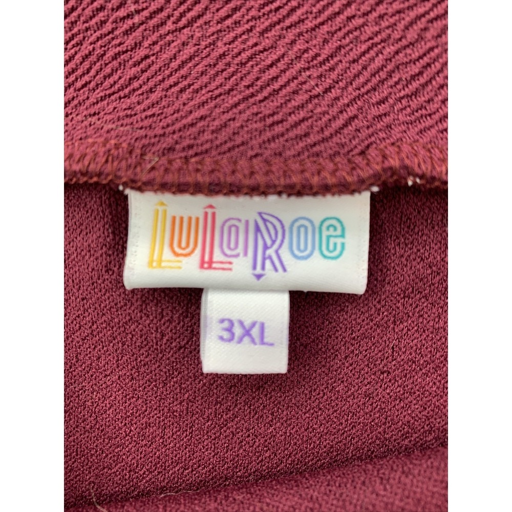 LuLaRoe Cassie Womens 3XL Colorblock Stretch Elastic Waist Skirt Made in USA NWT - Picture 3 of 12